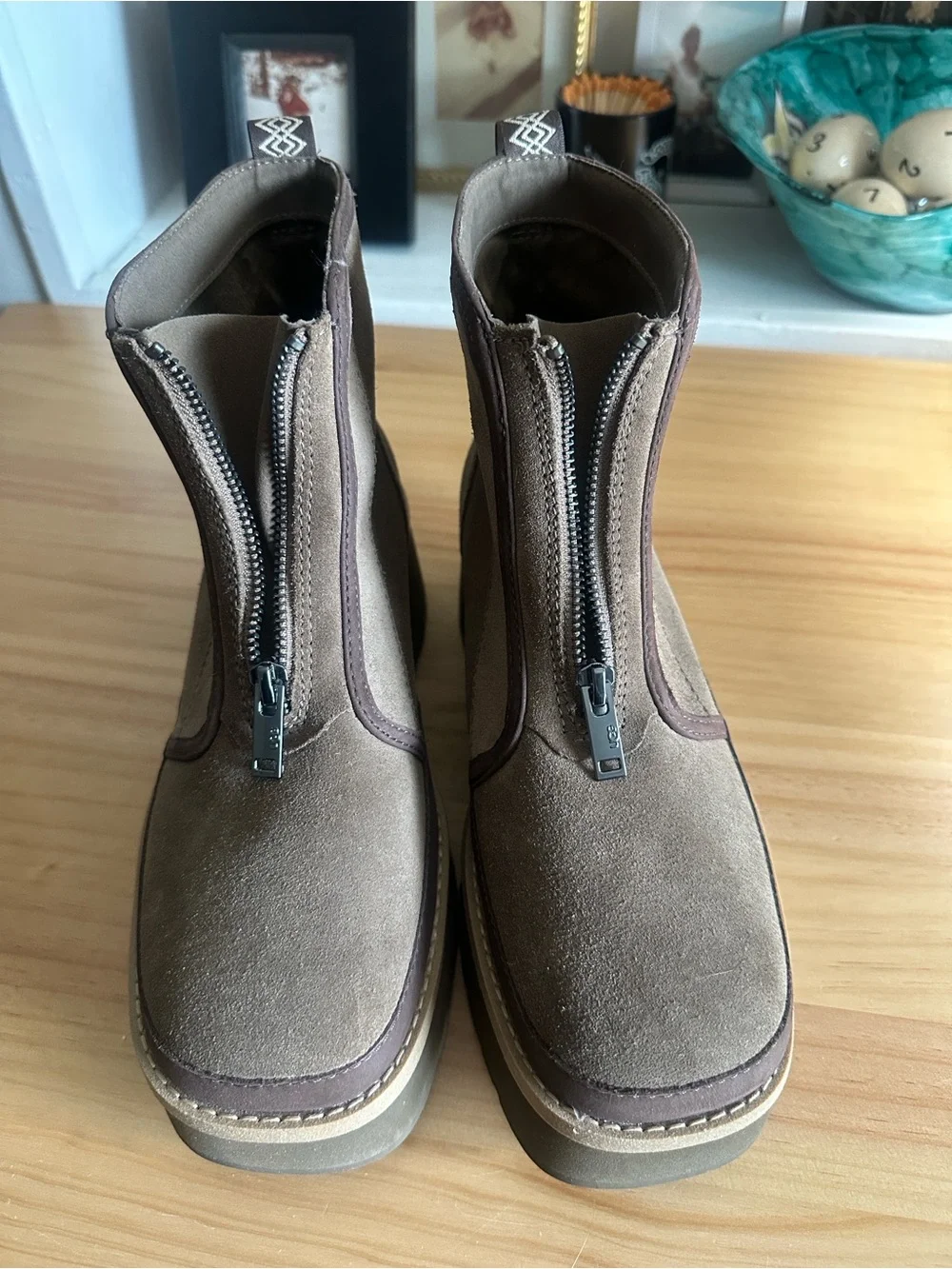 UGG Cityfunc Zip Water-Resistant Platform Bootie 8.5
